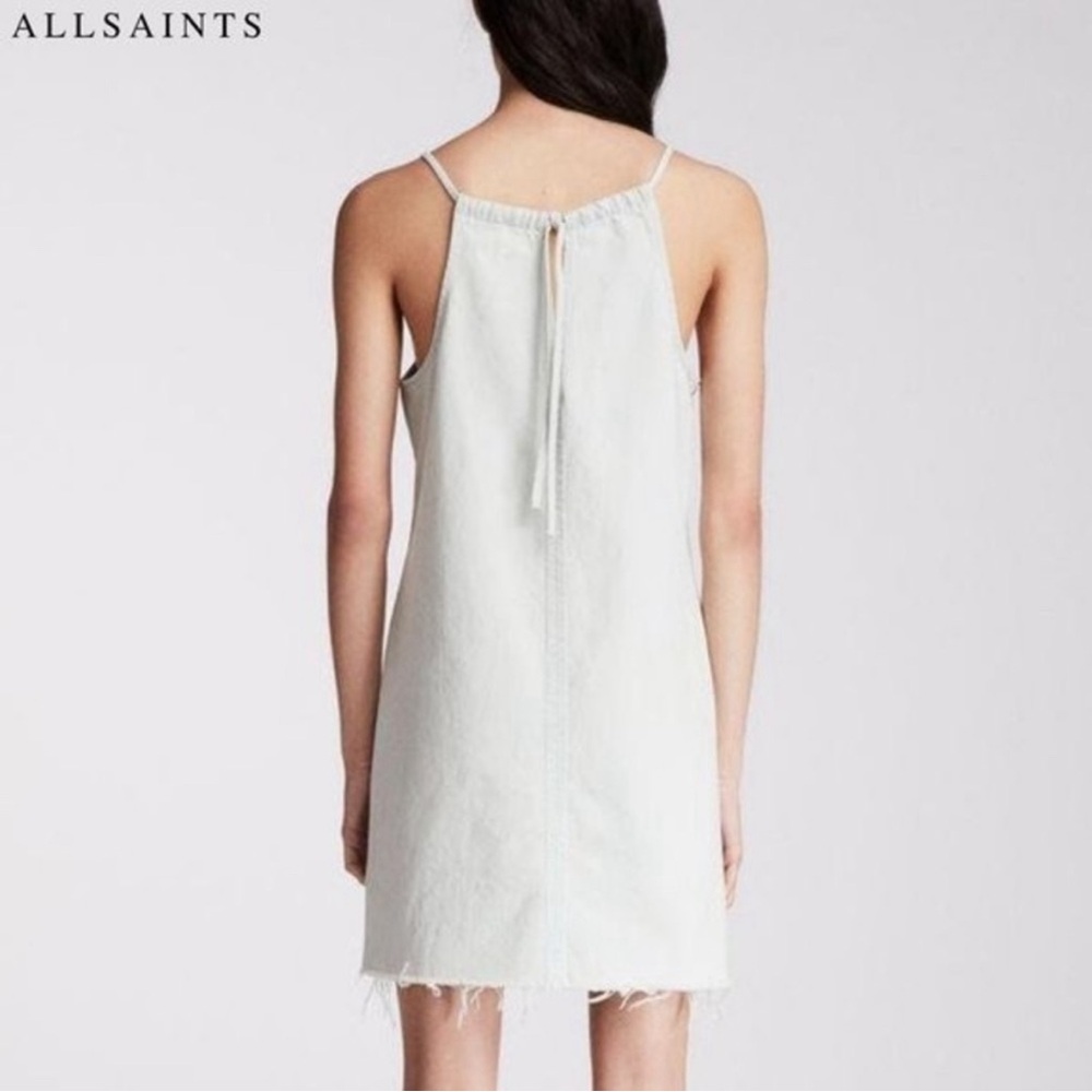 All saints medium denim light wash dress - Picture 2 of 9